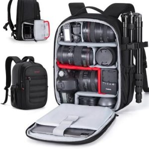 Camera Bag with Impact Protection and Tripod Compartment
