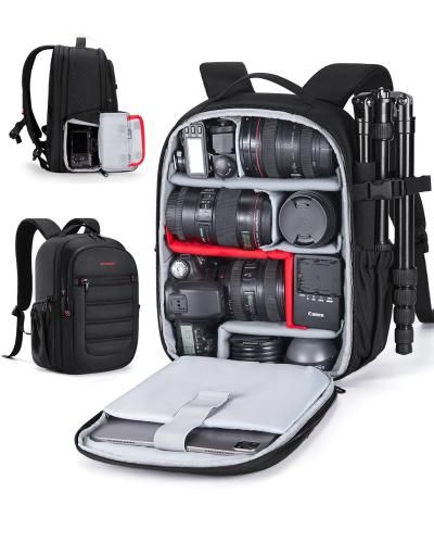 db14a5210545e62f939a42b218c28245 Camera Bag with Impact Protection and Tripod Compartment